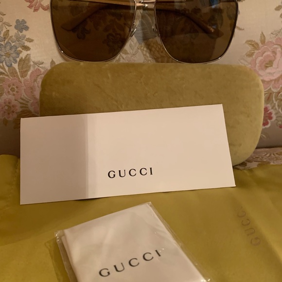 AUTHENTIC GUCCI MONOGRAM MENS SUNGLASSES NEW WITH TAGS - Picture 10 of 10